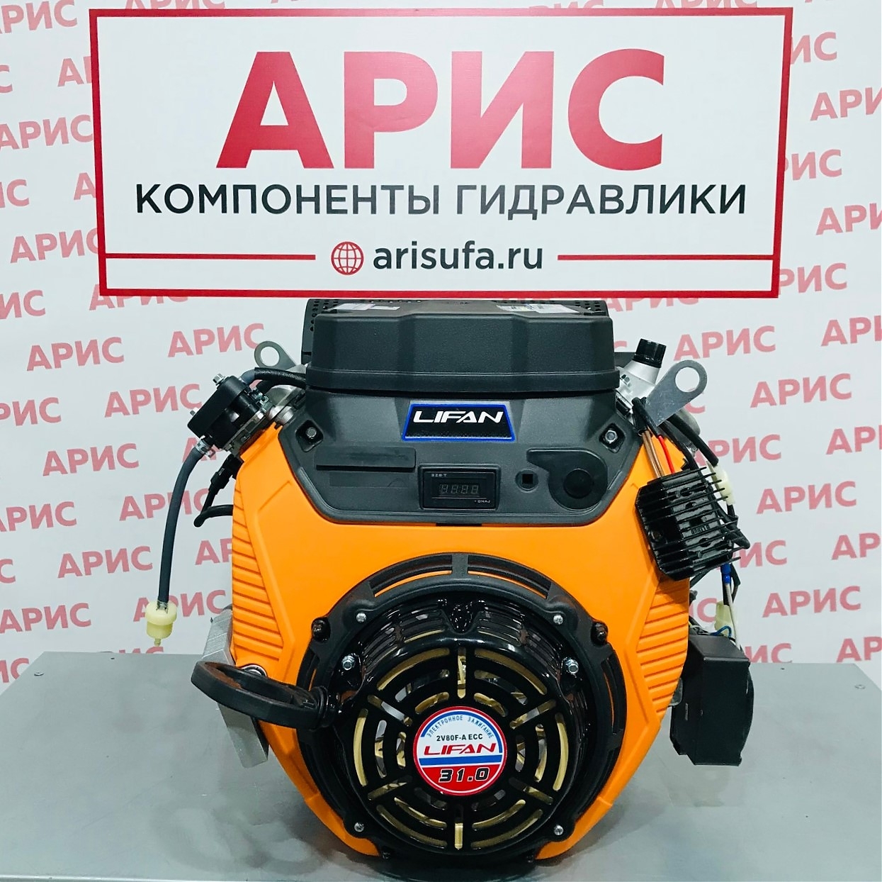 Двигатель бензиновый LIFAN 2V80F-2A (31л.с.,электростартер) катушка 20А